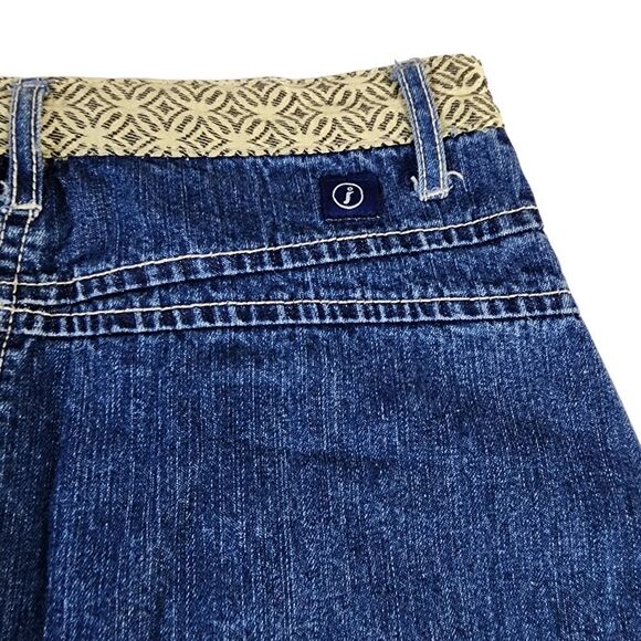 Jordache Vintage y2k/ 90s Denim Floral Mini Skirt - Picture 9 of 9